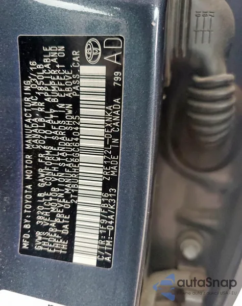 2T1BURHE6GC640425